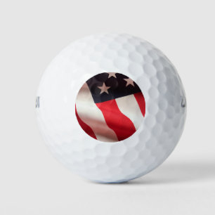 United States flag vertical Golf Balls