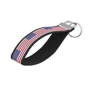United States Flag Wrist Keychain
