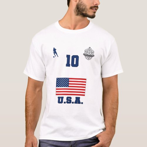 United States Football Soccer Team USMNT 10 T_Shirt
