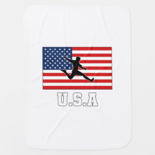 United States Football Soccer Team USMNT Baby Blanket