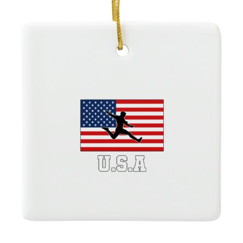 United States Football Soccer Team USMNT Ceramic Ornament
