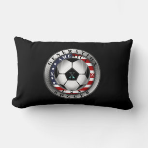 United States Generation X American Soccer Lumbar Pillow