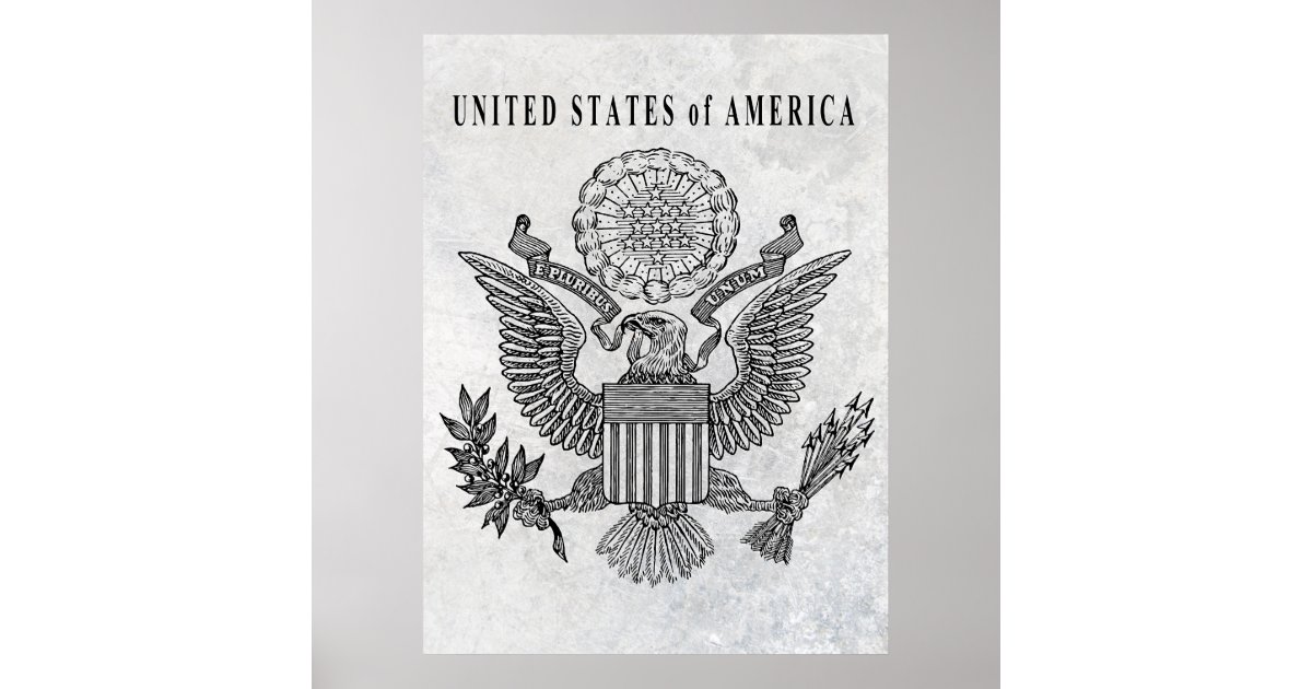 United States Great Seal Poster Zazzle 9283