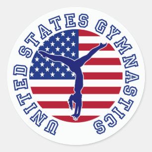 United States Gymnastics Classic Round Sticker