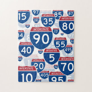 United States Interstate Highway Signs Jigsaw Puzzle