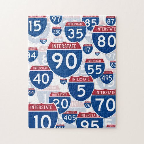 United States Interstate Highway Signs Jigsaw Puzzle