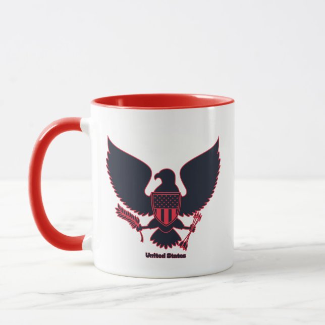 United States Large Eagle Two-Tone  Mug (Left)