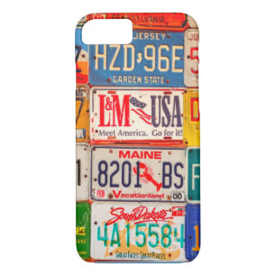 United States License Plates Art America iPhone 8/7 Case