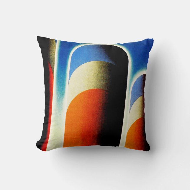 United States Lines Throw Pillow (Front)