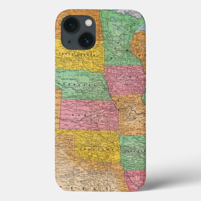 United States Map 3 Case-Mate iPhone Case (Back)