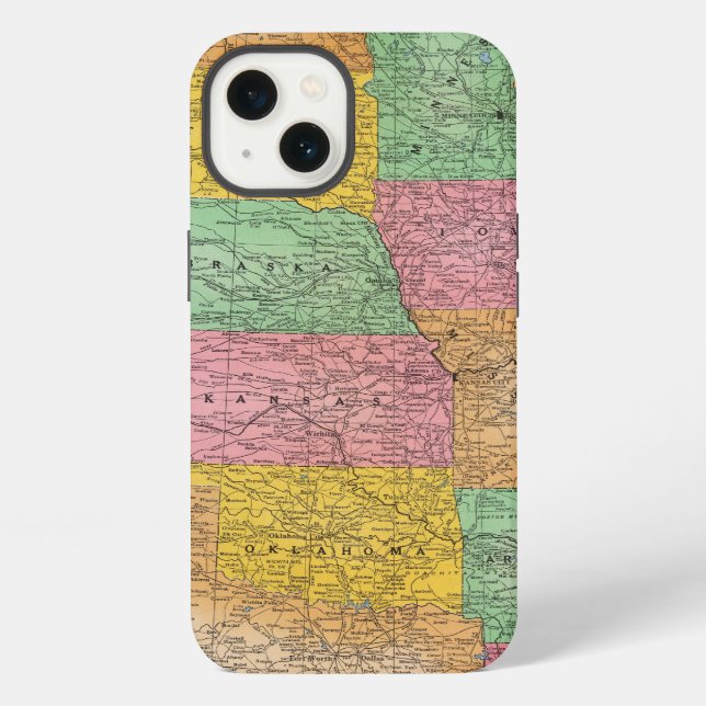 United States Map 3 Iphone Case (Back)