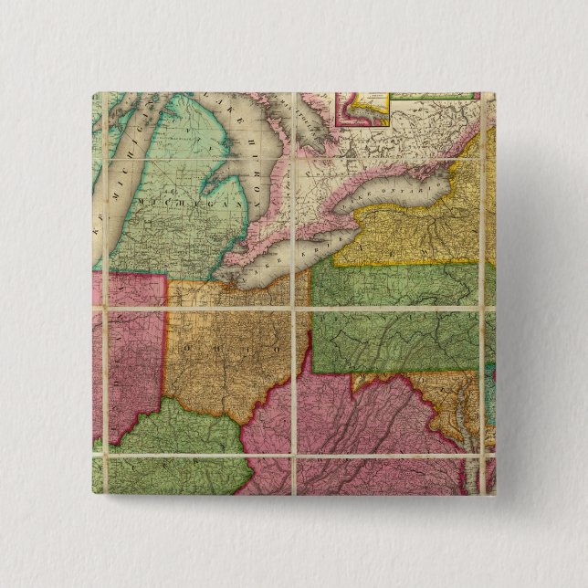 United States Map 4 Button (Front)