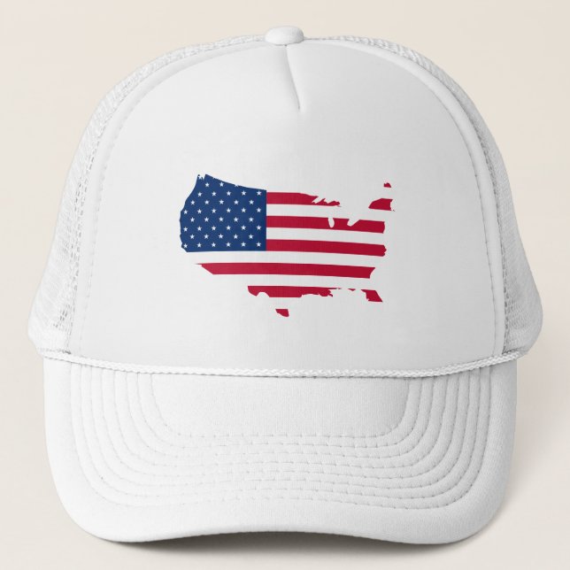 United states map and flag - Hat (Front)
