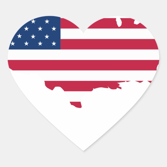 united states map and flag - sticker (Front)