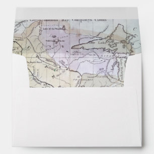 UNITED STATES MAP, c1812 Envelope
