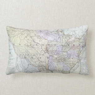 UNITED STATES MAP, c1812 Lumbar Pillow