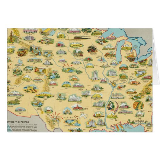 United States Map Cards (Front Horizontal)