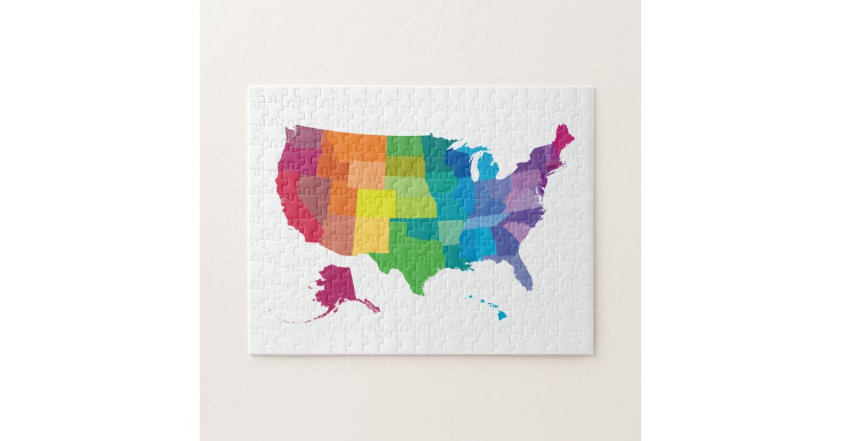United States Map Jigsaw Puzzle | Zazzle