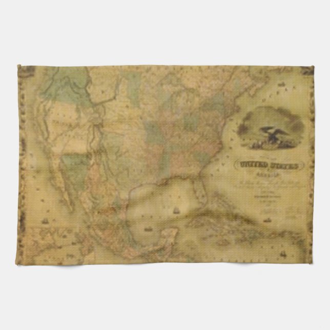 United States Map Kitchen Towel (Horizontal)