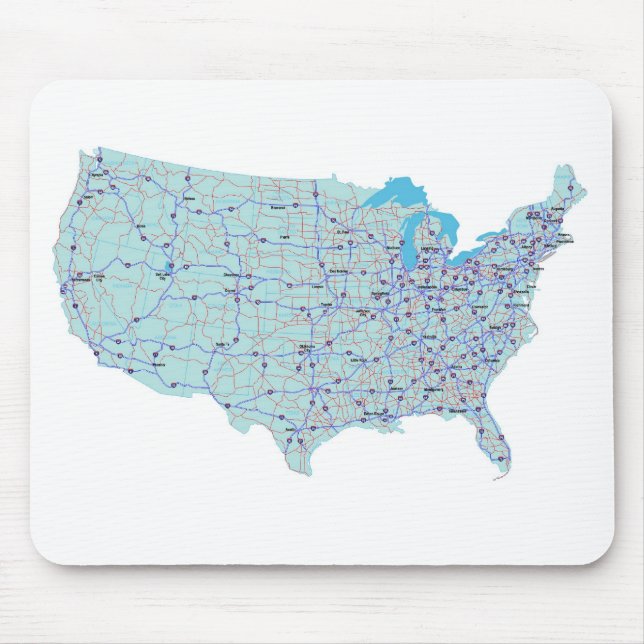 United States Map Mousepad (Front)