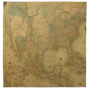 United States Map Napkins