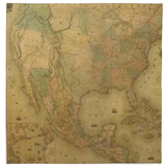 United States Map Napkins (Front)
