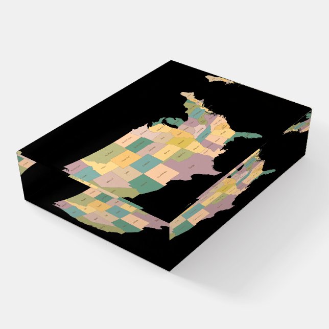 United States Map Paperweight (Angled)