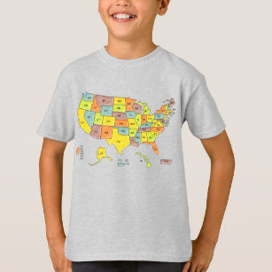 United States Map T-Shirt