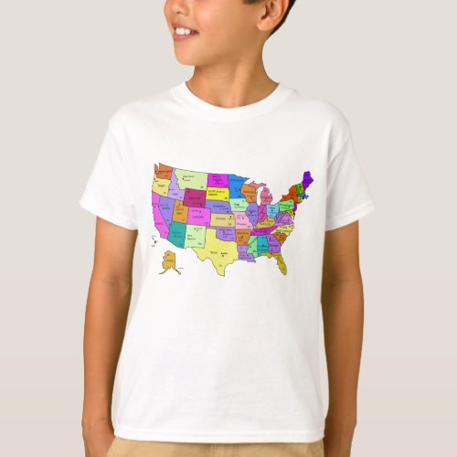 United States Map T_Shirt