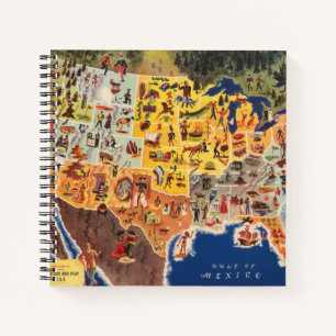 United States Map - Vacation and Play Notebook