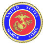 United States Marine Corps Classic Round Sticker