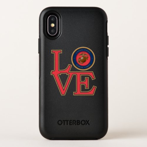 United States Marine Corps Love OtterBox Symmetry iPhone X Case