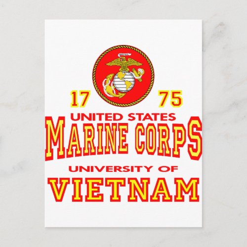 United States Marine Corps University Of Vietnam Postcard