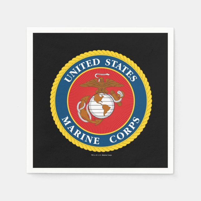 United States Marines | Marine Corps Seal 1 Napkins (Front)