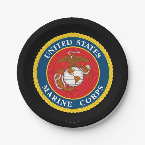 United States Marines  Marine Corps Seal 1 Paper Plates