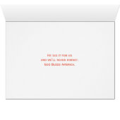 United States Memorial Day Flags, Cemetery Cards (Inside Horizontal (Bottom))