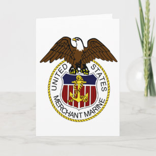 United States Merchant Marine Seal Sailors Card