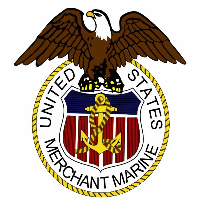 United States Merchant Marine Seal Sailors Cutout (Front)