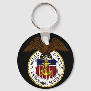 United States Merchant Marine Seal Sailors Keychain