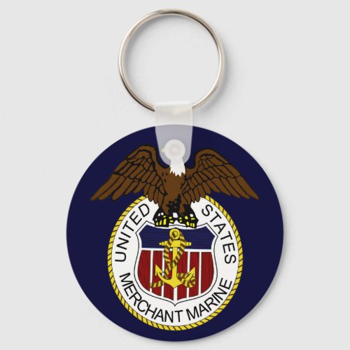 United States Merchant Marine Seal Sailors Keychain