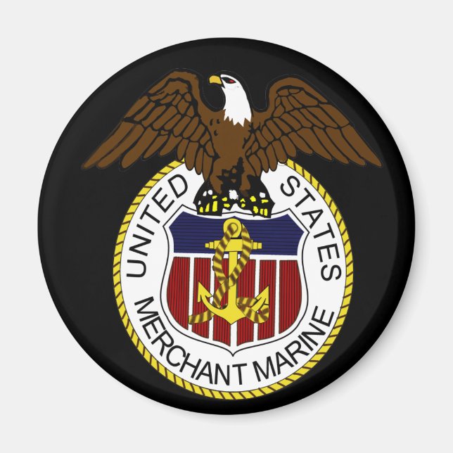 United States Merchant Marine Seal Sailors Magnet (Front)