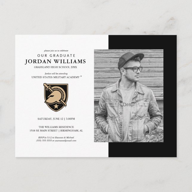 United States Military Academy Announcement Postcard (Front)