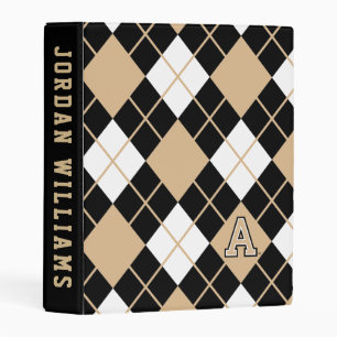 United States Military Academy Argyle Pattern Mini Binder