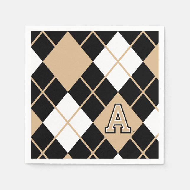 United States Military Academy Argyle Pattern Napkins (Front)