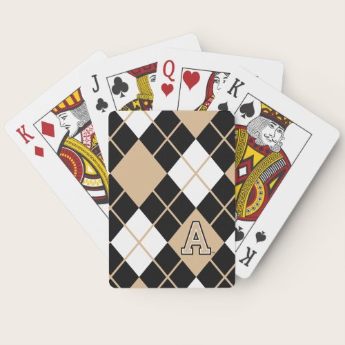 United States Military Academy Argyle Pattern Poker Cards