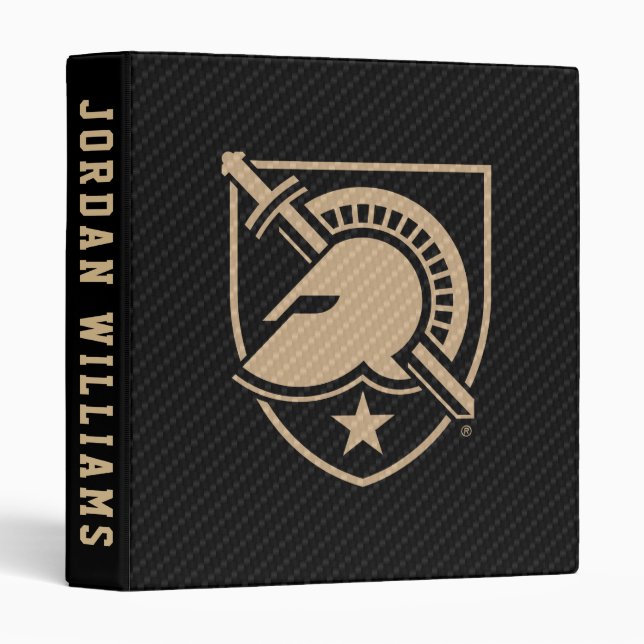 United States Military Academy Carbon Fiber 3 Ring Binder (Front/Spine)