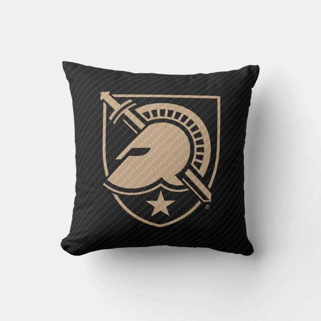 United States Military Academy Carbon Fiber Throw Pillow (Front)