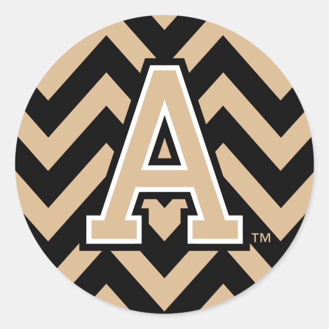 United States Military Academy Chevron Classic Round Sticker (Front)