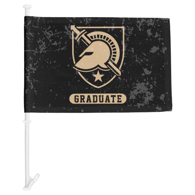 United States Military Academy Distressed Graduate Car Flag (Front)