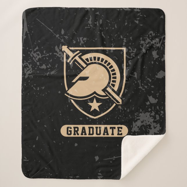 United States Military Academy Distressed Graduate Sherpa Blanket (Front)